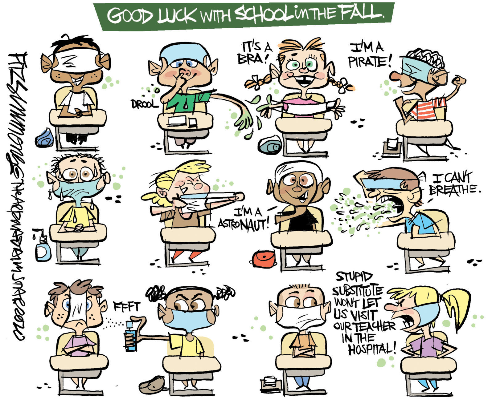 Daily Fitz Cartoon: Good luck